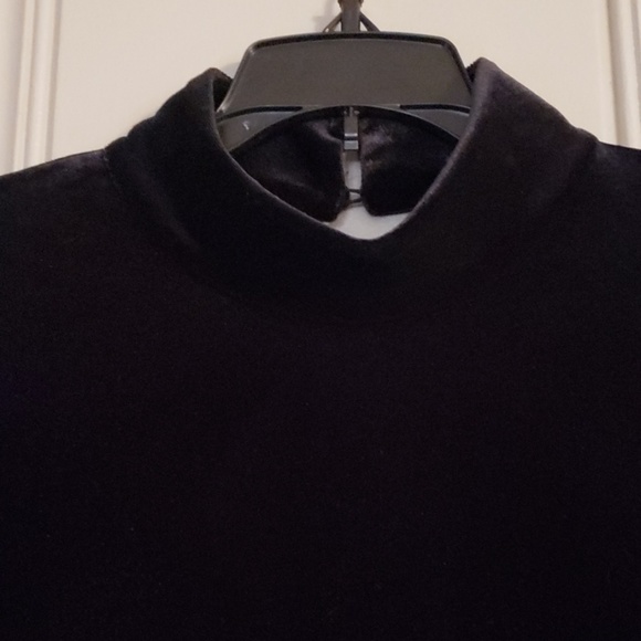 Black Velvet Cocktail Dress - Picture 2 of 5